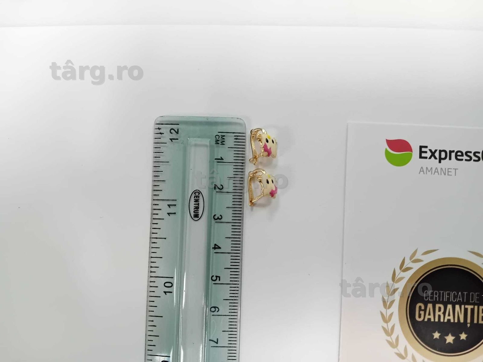 (AG33) Cercei Aur 14K / Garantie 2 Ani. 3