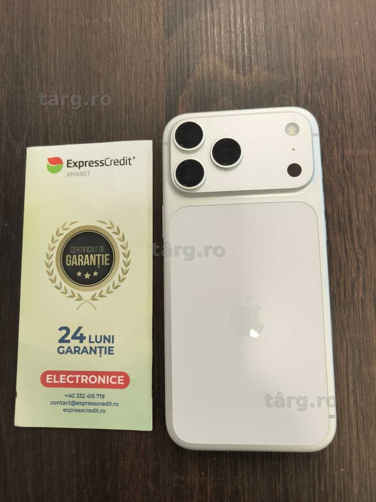 iPhone 17 PRO MAX 256Gb Sanatate baterie: 100% (Ag24 Harlau b.46649) - Garantie 2 ani