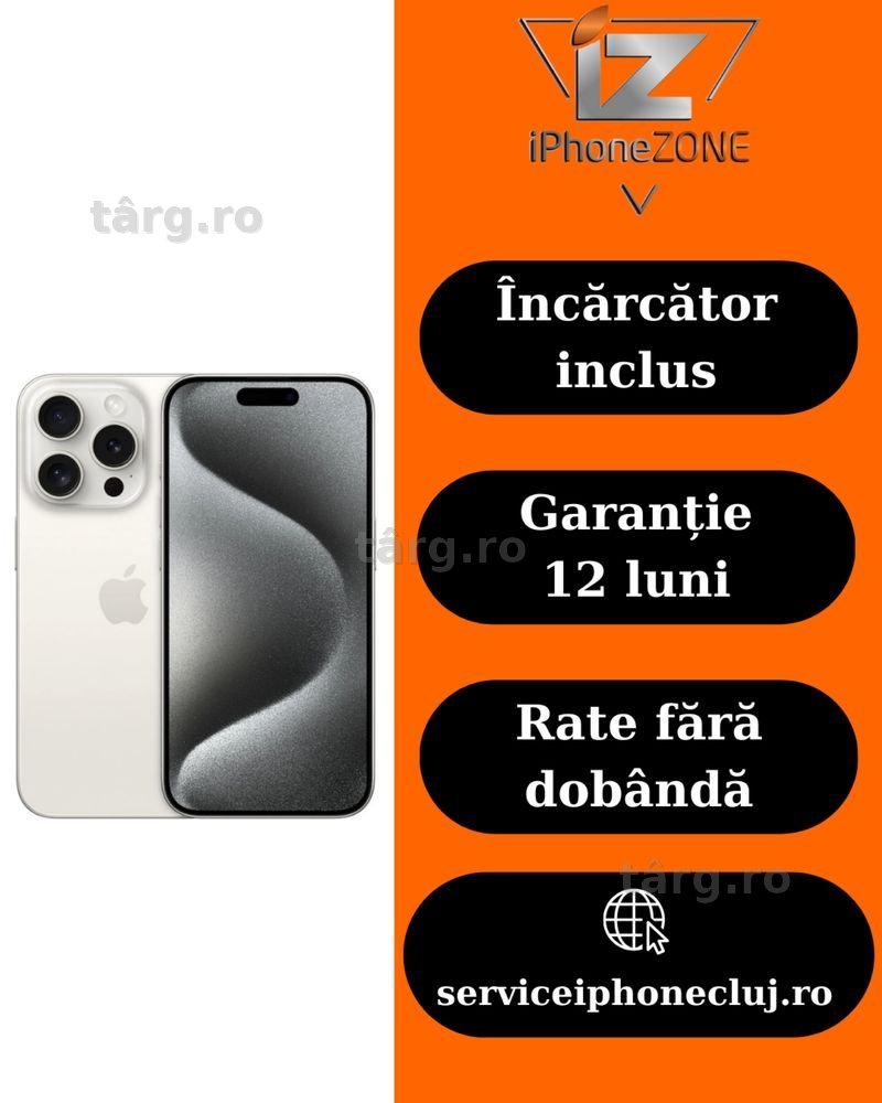 Iphone 15 pro 128gb 90% Garantie Rate - zonemag.ro
