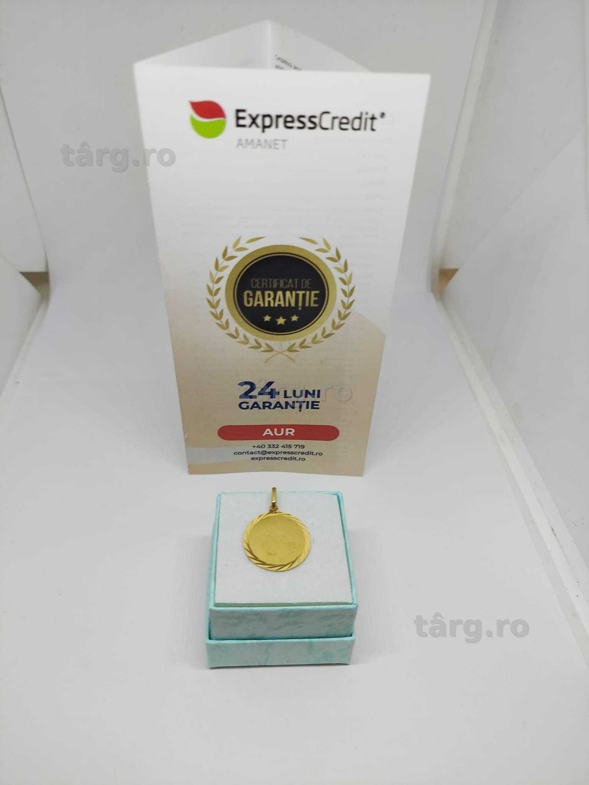 Medalion 18k 1.51gr [34948.2/30 Pacurari 2] Garantie 2 ani!!!