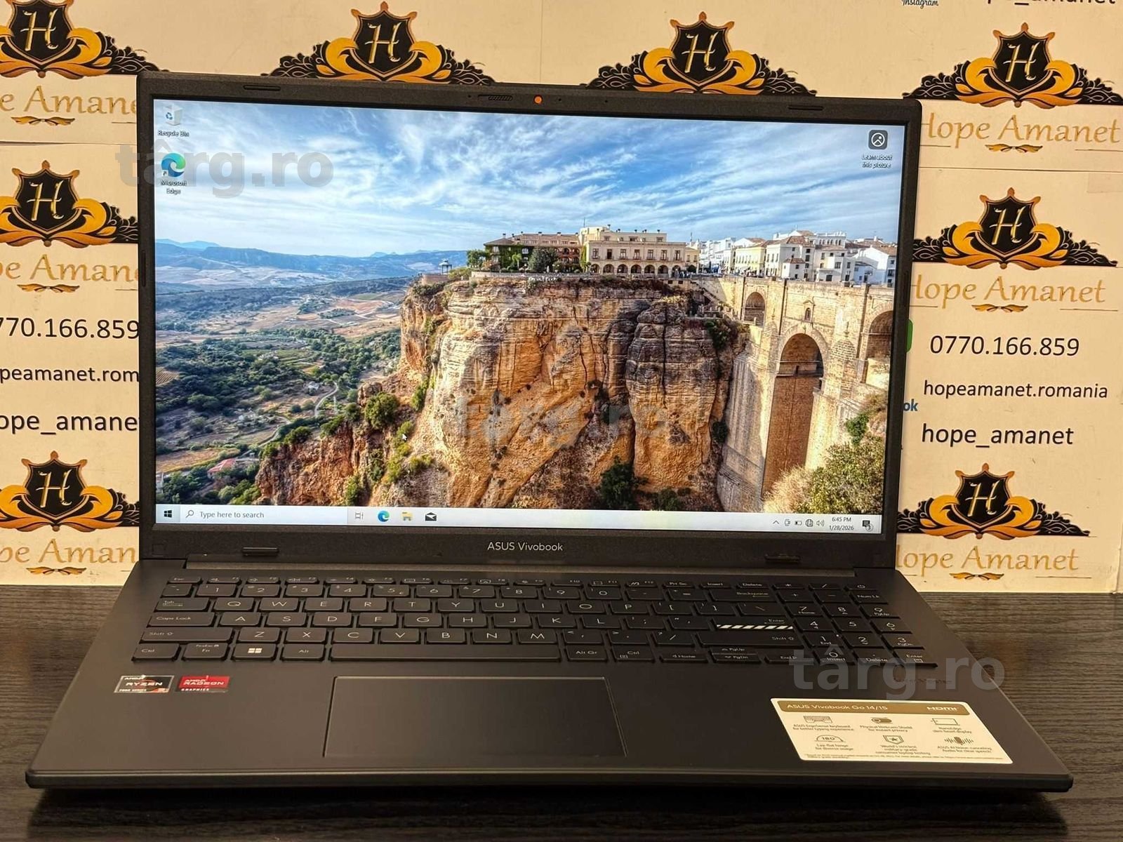Hope Amanet P10/LAPTOP ASUS VIVOBOOK GO14/15 RYZEN 3 7320U