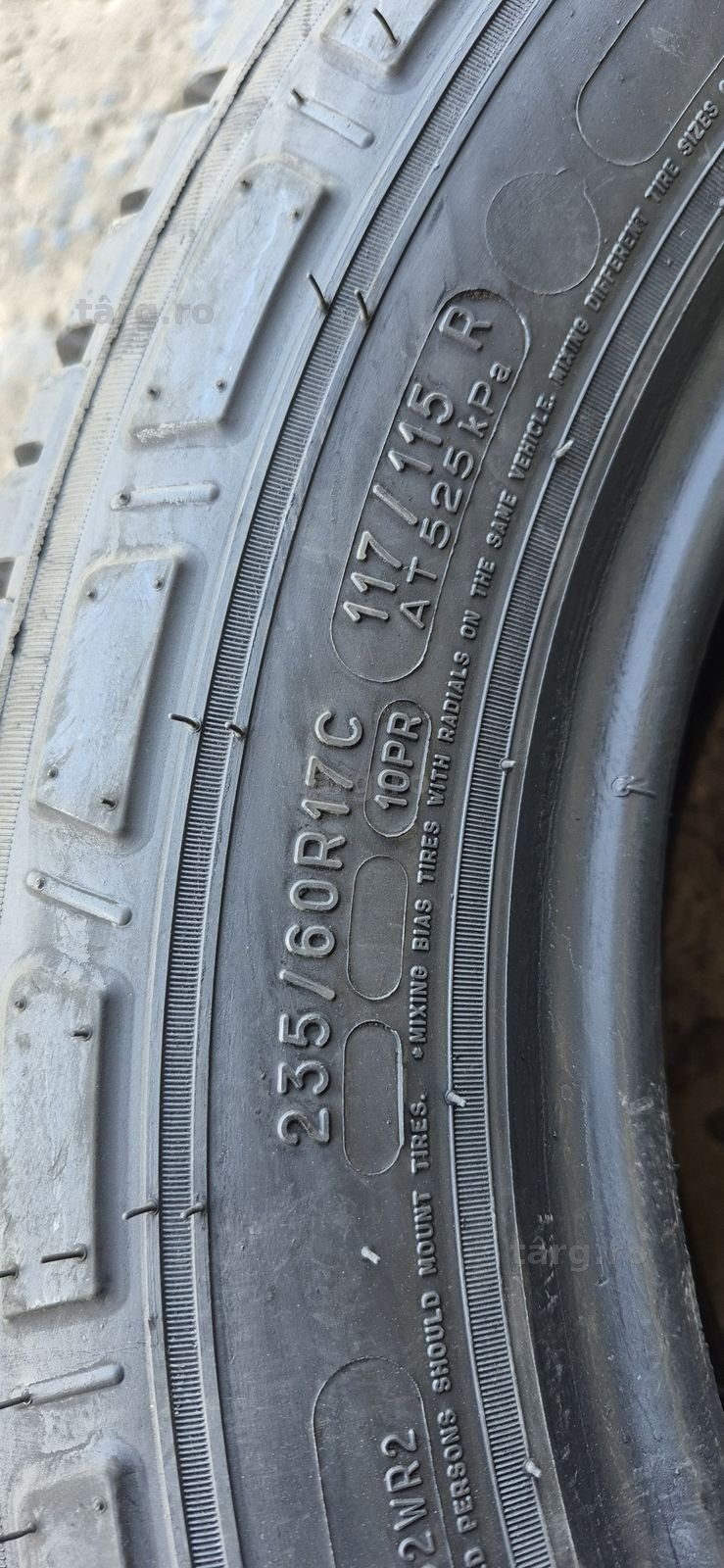 2 anvelope vara ca noi  Michelin 235/60/17C,dot 2024.Pret/bucata. 6