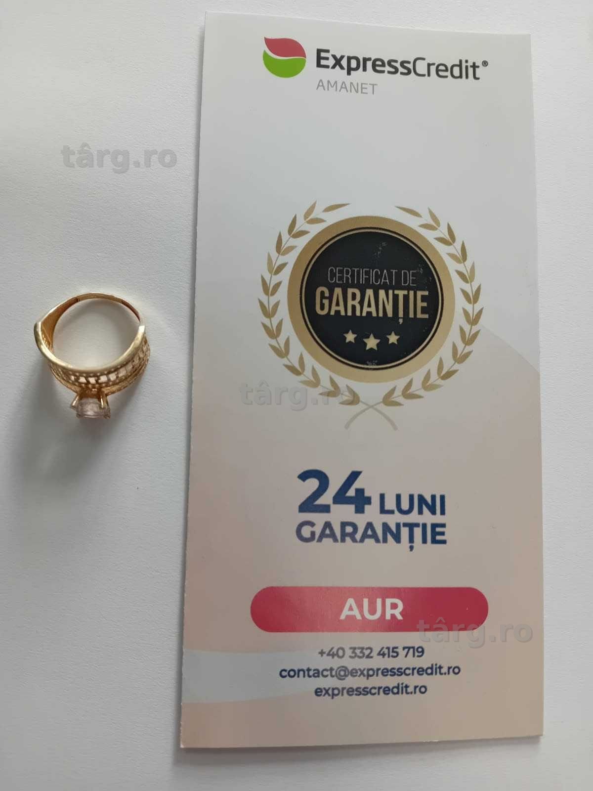 (Ag33) Inel Aur 14K/Garantie 2 ani