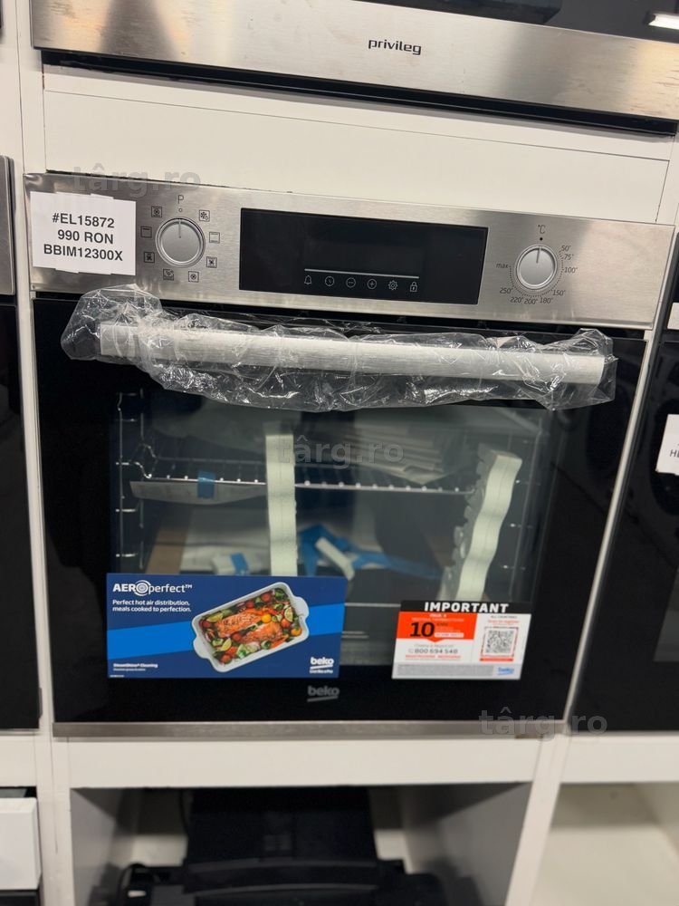 Cuptor electric incorporabil Beko BBIM12300XM cu factura si garantie