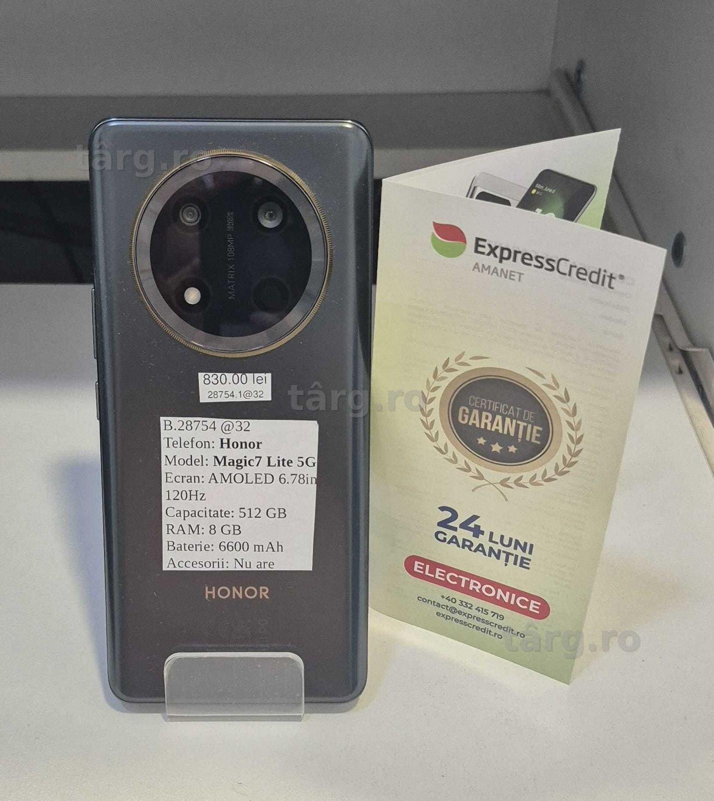 Telefon Honor Magic 7 Lite  5G (AG32 B28754.1) 2 ANI GARANTIE! 2