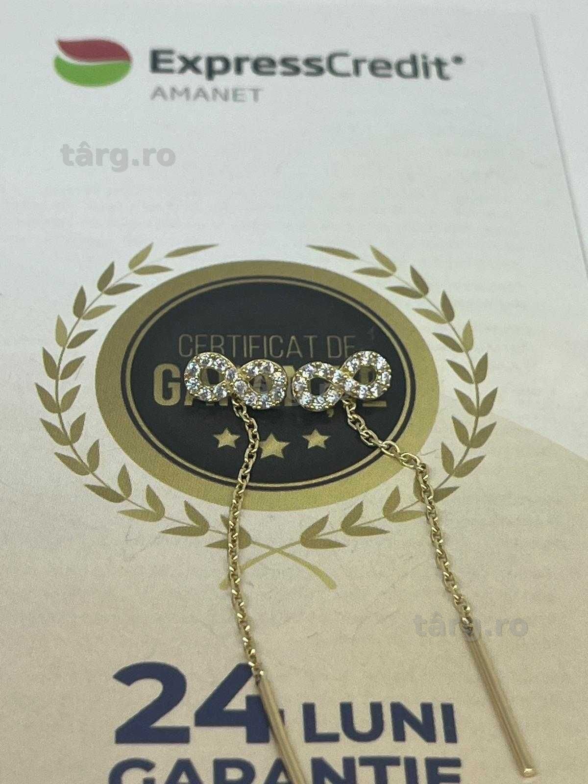 Cercei 14k 1.77g ( Galata B8476 ) Garantie 2 ani! 2