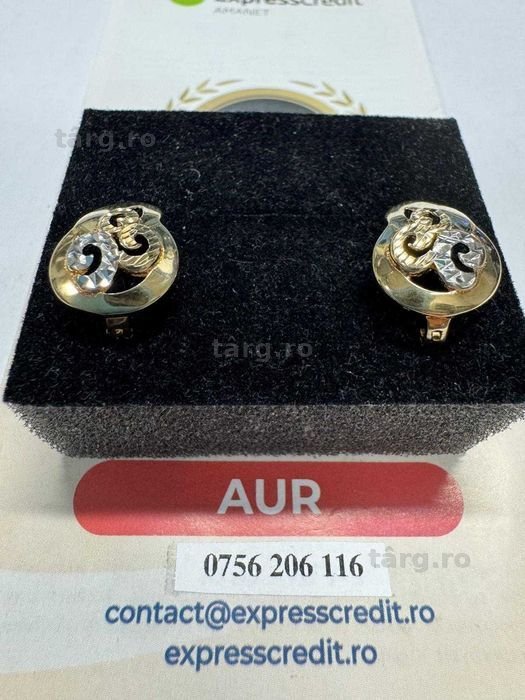 Cercei din aur 14k (68508.1/ 10 Pacurari 1) Garantie 2 ani!