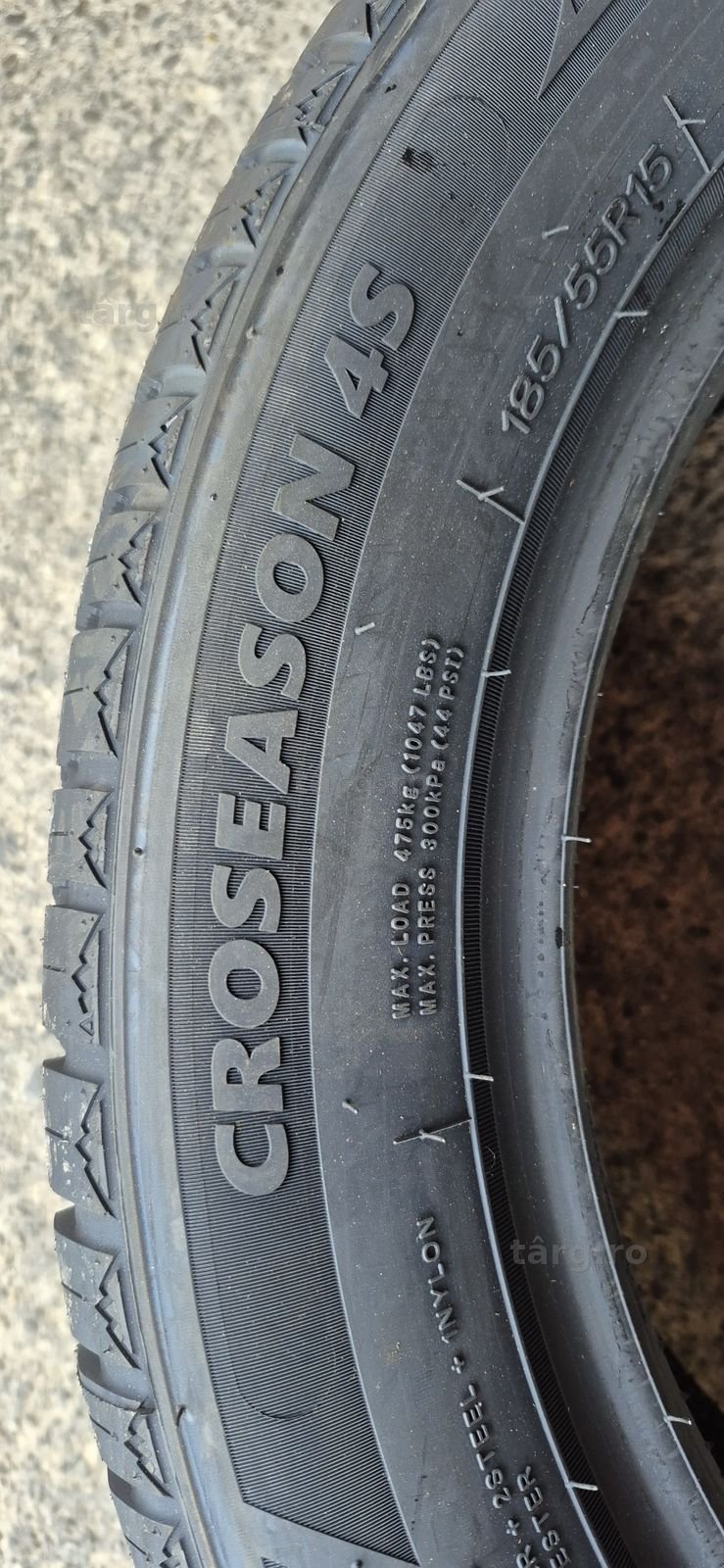 4 anvelope M+S noi Tercelo 185/55/15,dot 2025.Pretul este pe bucata. 5