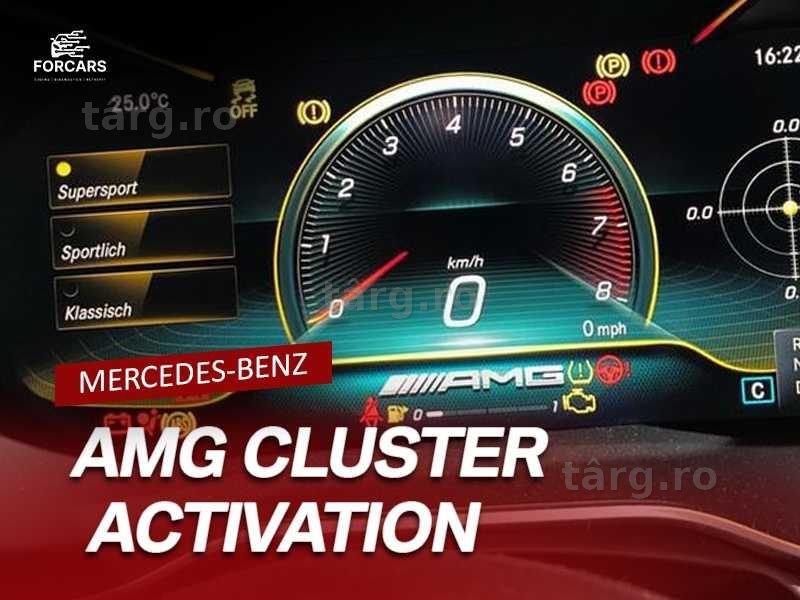 Activare Meniu AMG Cluster Mercedes-Benz A B C CLA CLS GLA GLC E S etc