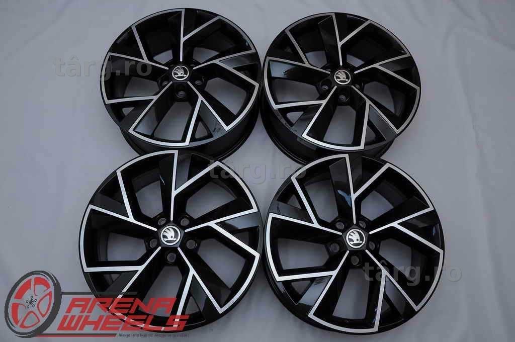 Jante Noi 19 inch Originale Skoda Kodiaq RS R19 Triglav Metallic Black