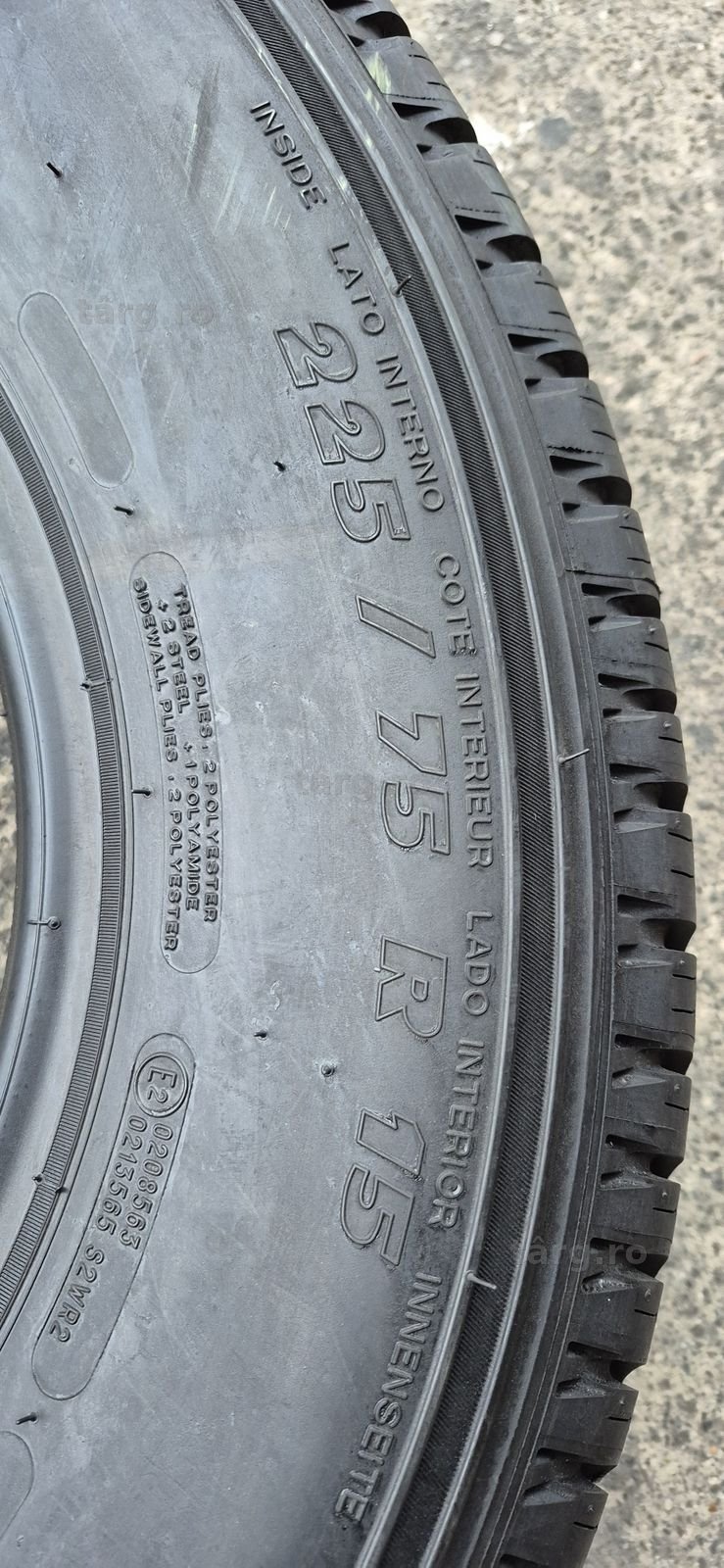 2 anvelope M+S noi Michelin 225/75/15,dot 2019.Pretul este pe bucata. 6