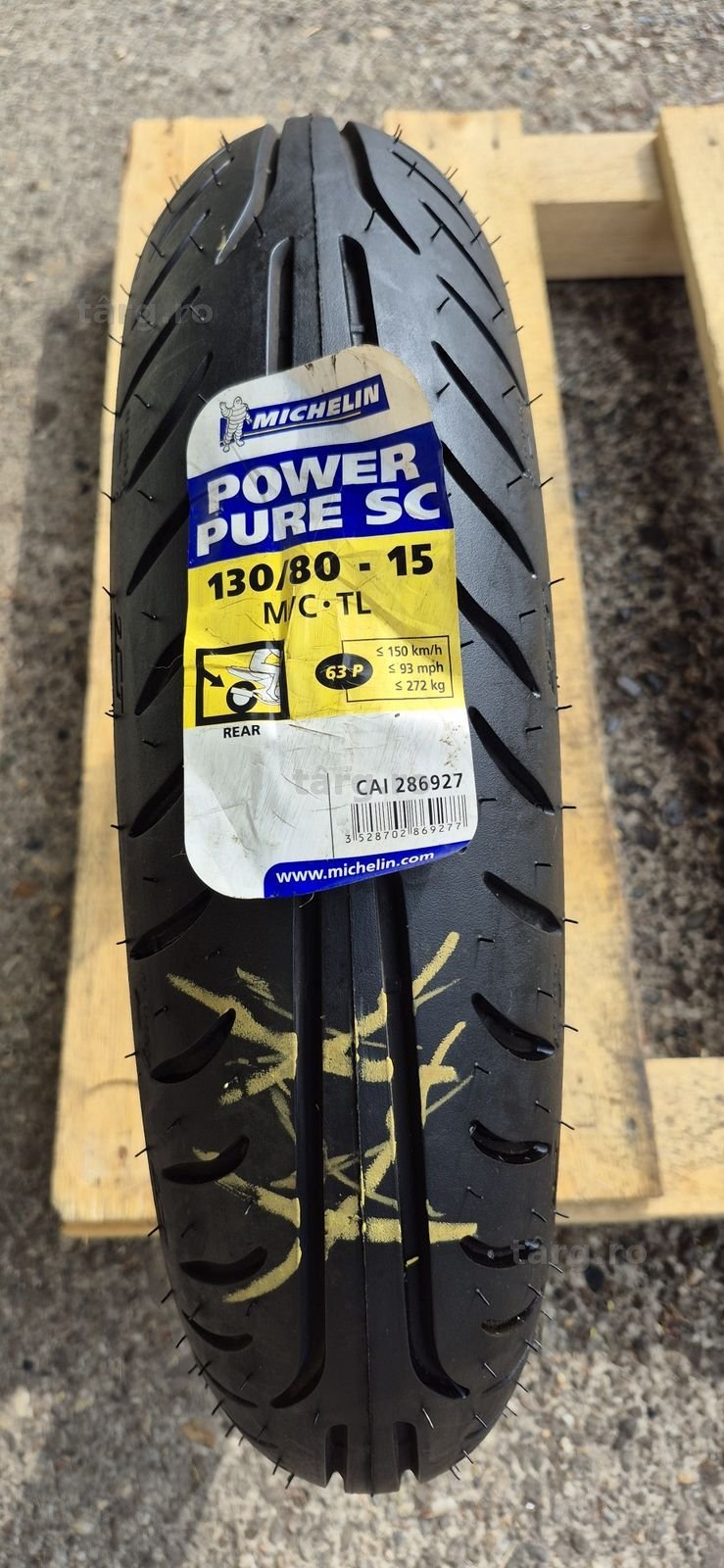 O anvelopa moto spate noua Michelin 2CT,130/80-15M/C,dot 2020.
