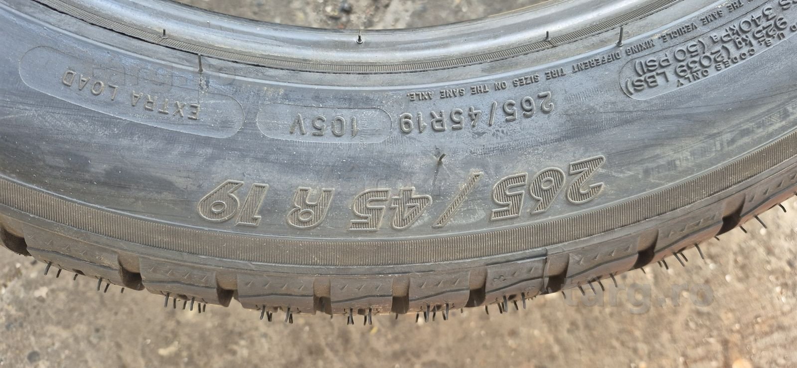 2 anvelope iarna Michelin 265/45/19.Pretul este pe bucata 5
