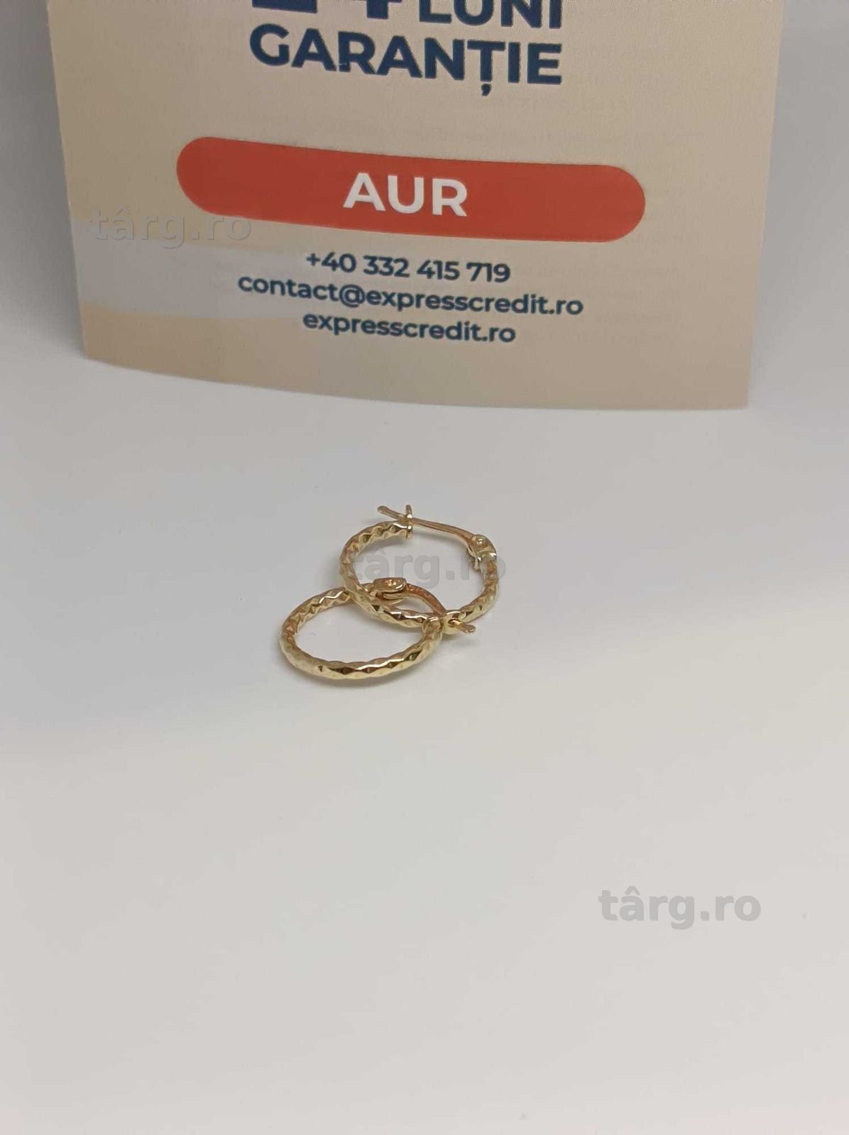 Cercei Aur 14K 1.08g (Ag4 Dacia B.52227.1) Garantie 2 ani 3