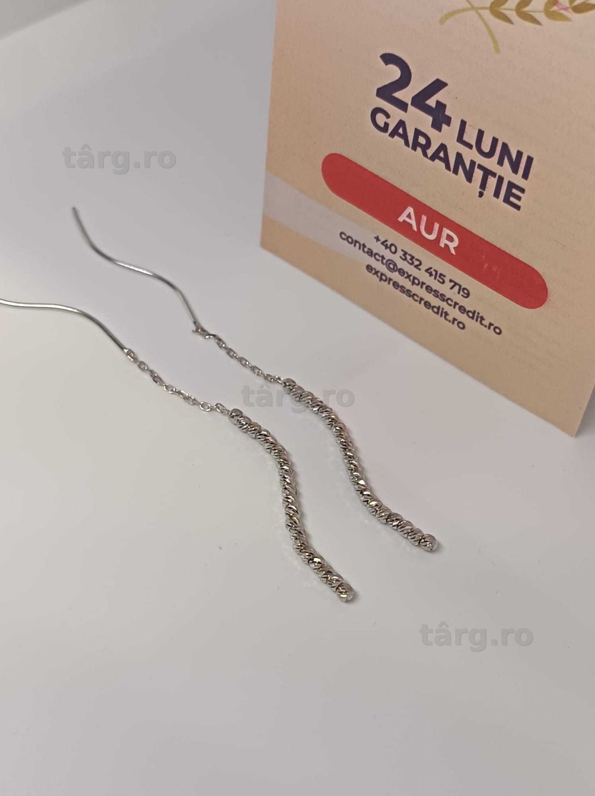 Cercei Aur 14K 3.10g (Ag4 Dacia B.52543) Garantie 2 ani 3