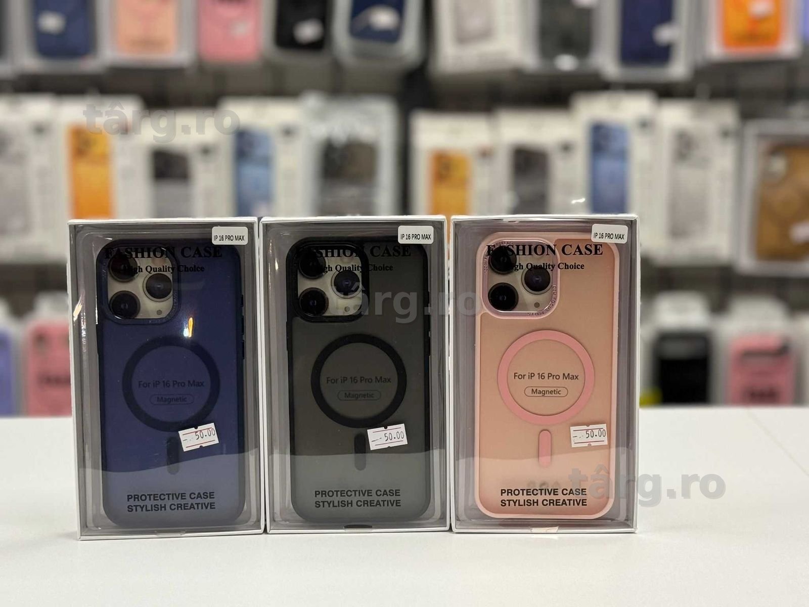 Husa cu MagSafe Fumurie , folie, cablu, incarcator iPhone 16 Pro Max