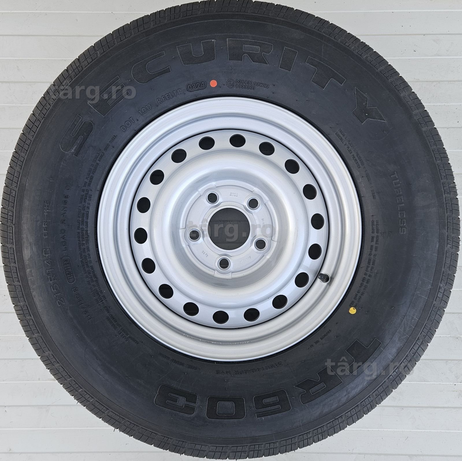 Roata completa remorca 215R14C Anvelopa SECURITY M+S pe Janta 5.5Jx14 2
