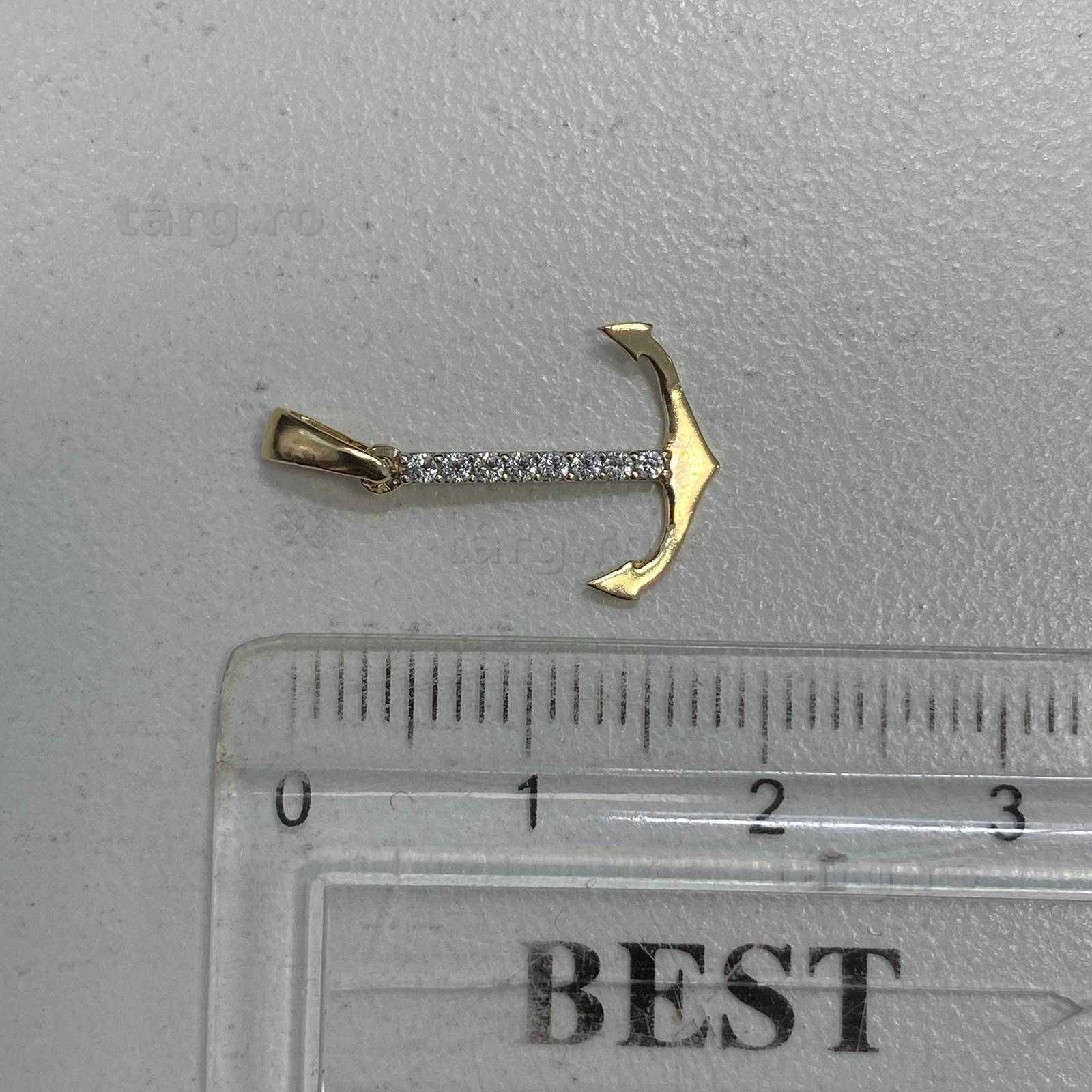 (AG13) Medalion aur 14k 0.47g (b.55983.2) Garantie 2 ani! 3