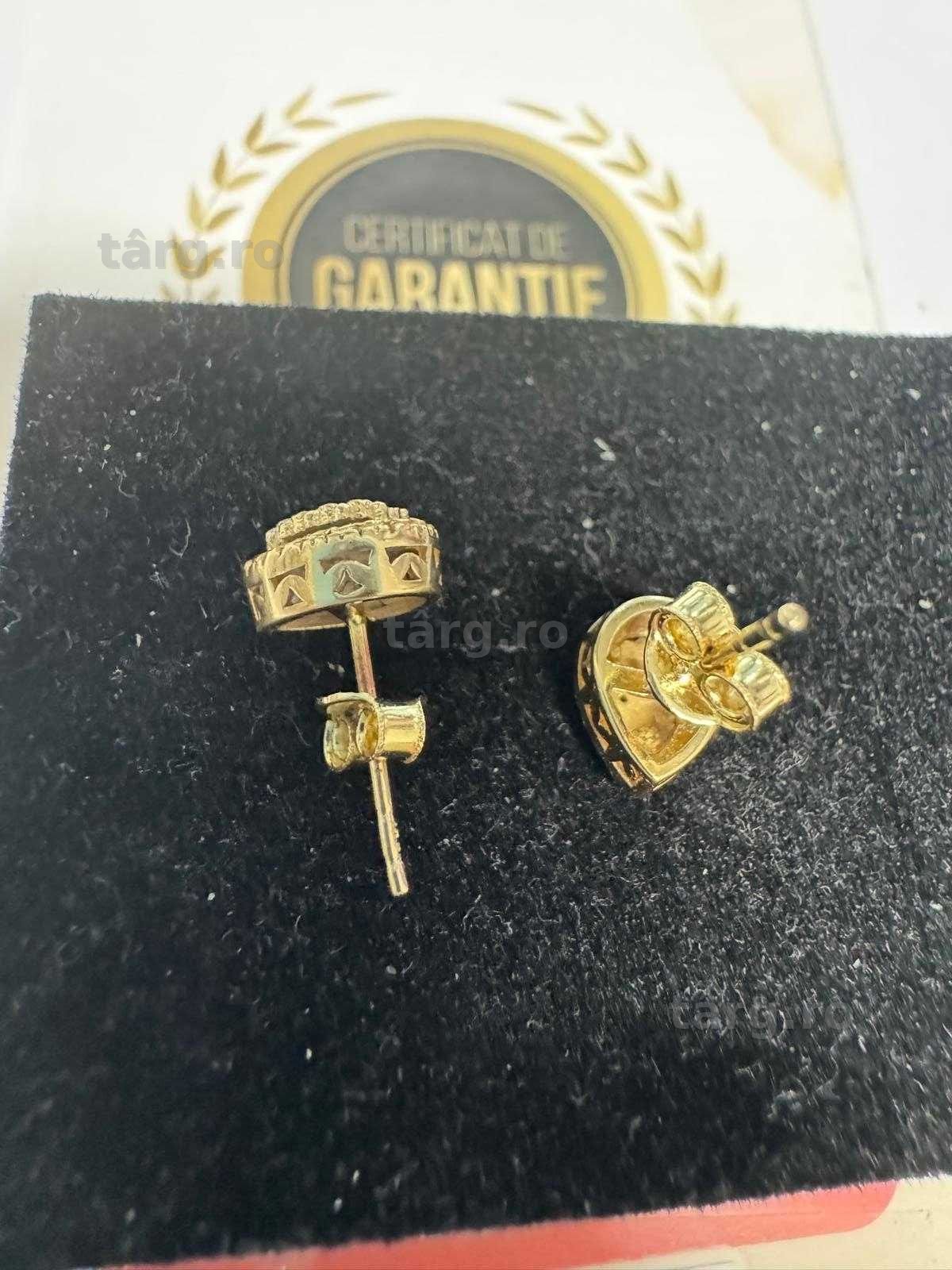 Cercei din aur 14k (69471.2/ 10 Pacurari 1) garantie 2 ani! 4