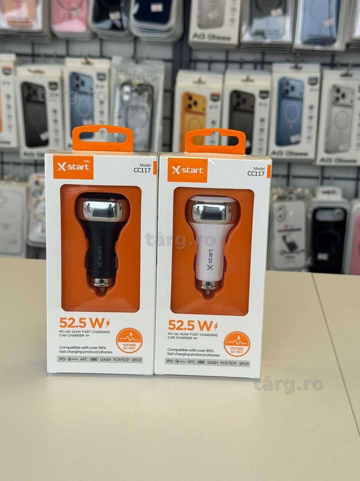 Incarcator auto, Incarcare rapida, Quick Charge 3.0, Alb