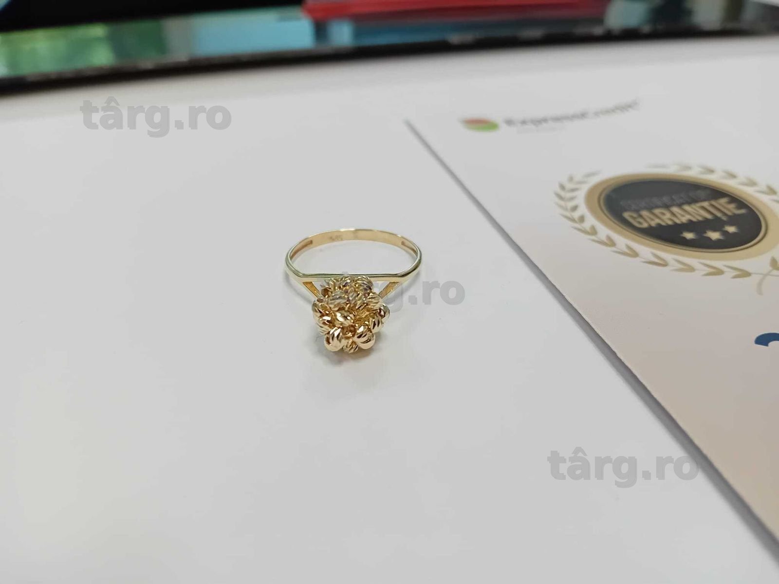 (Ag33) Inel Aur 14K/Garantie 2 ani
