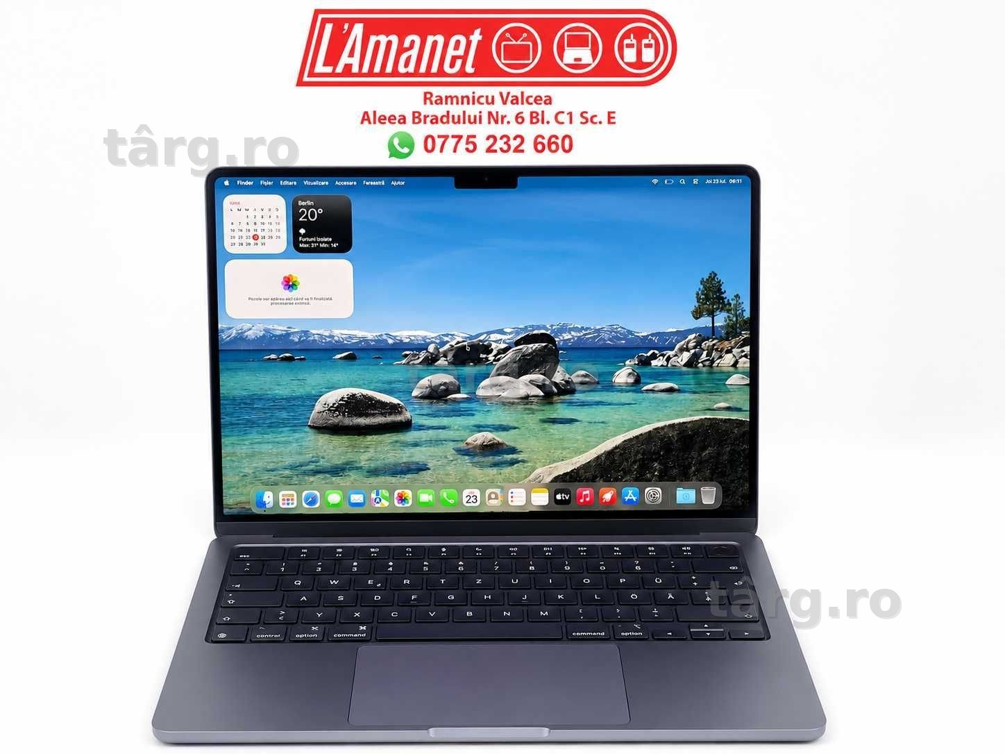 Laptop Apple MacBook Air 13" M5 Blue 16GB Ram 512GB SSD FullBox Impecabil Garantie Bateria 100% cu 6 Incarcari