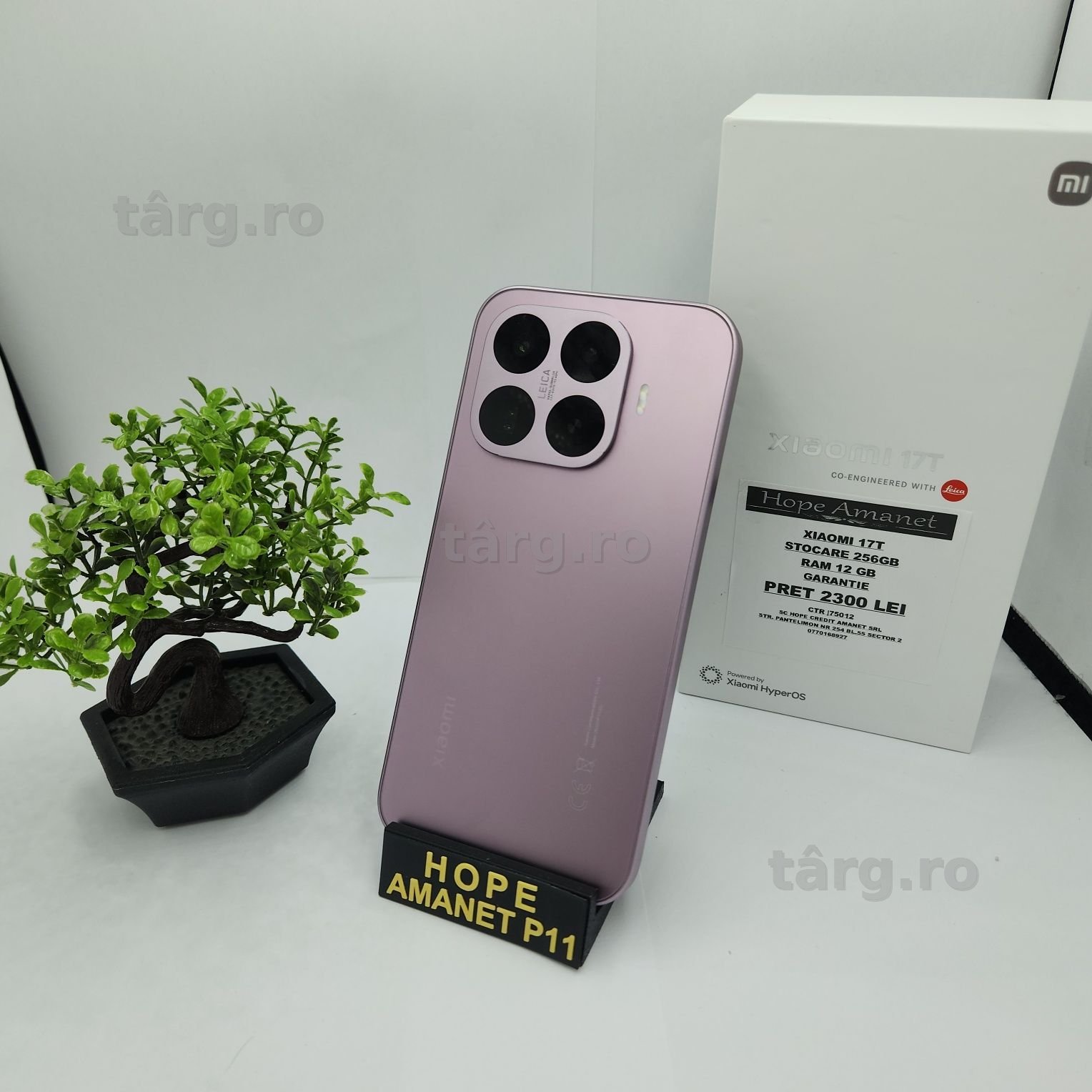 Hope Amanet P11- XIAOMI 17T /256GB / 12GB RAM/ Garantie /75012 4