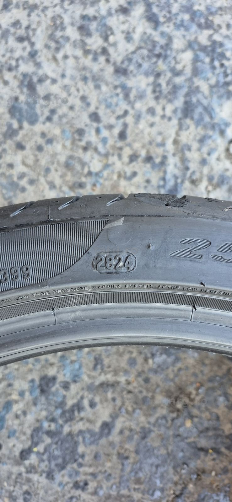 4 anvelope vara runflat noi Pirelli,fata 225/40/19,spate 255/35/19,dot 2024.Pretul este pe bucata. 8
