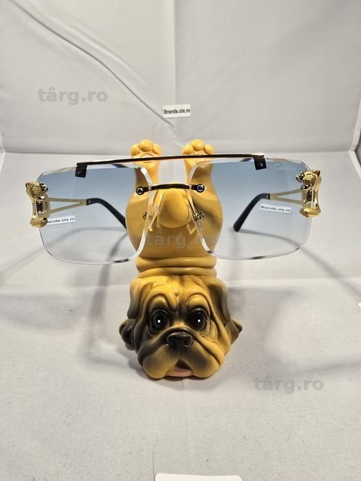 Set Ochelari de soare Cartier, Gold Frame, Green Lenses, 8809