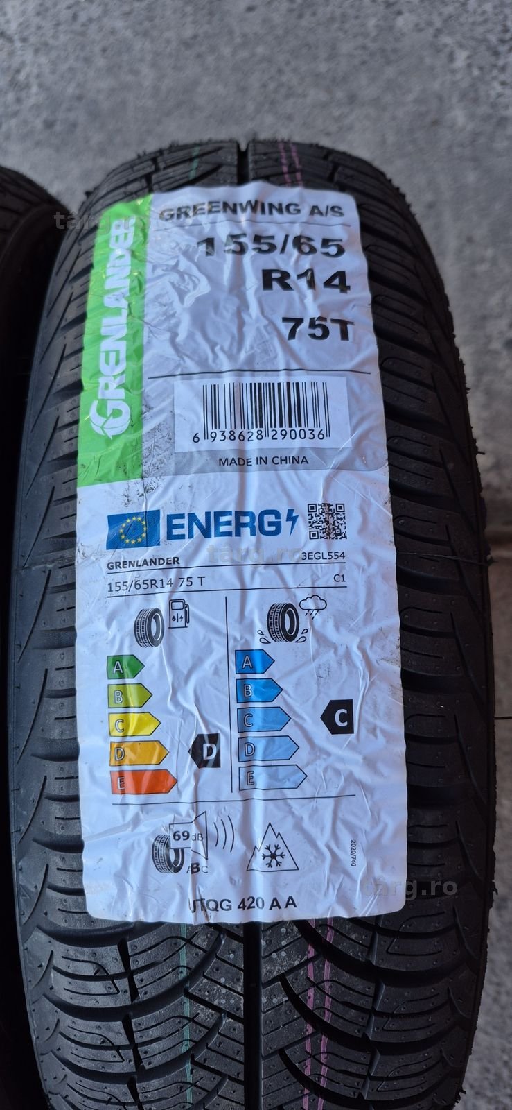 4 anvelope M+S noi Grenlander 155/65/14,dot 2025.Pretul este pe bucata 3