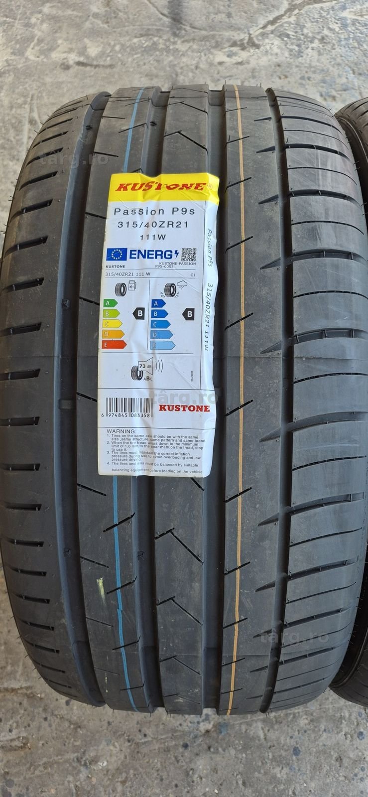 2 anvelope vara noi Kustone 315/40/21,dot 2025.Pretul este pe bucata. 2