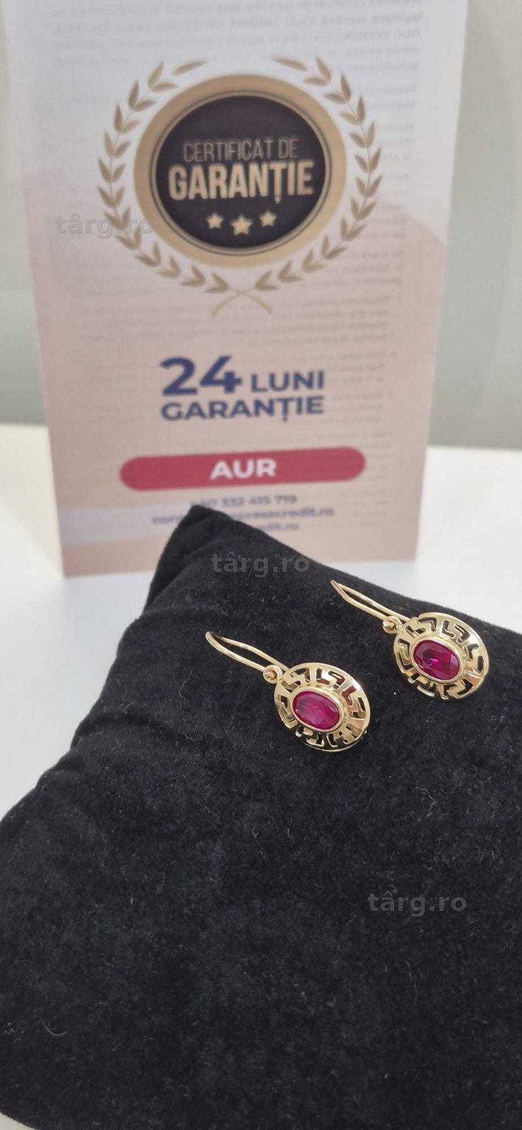 (AG46) Cercei aur 14K B.4736