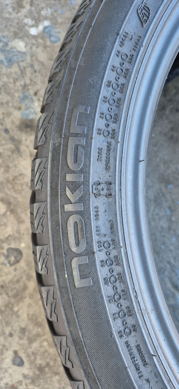 4 anvelope iarna Nokian 245/40/19.Pretul este pe bucata. 4