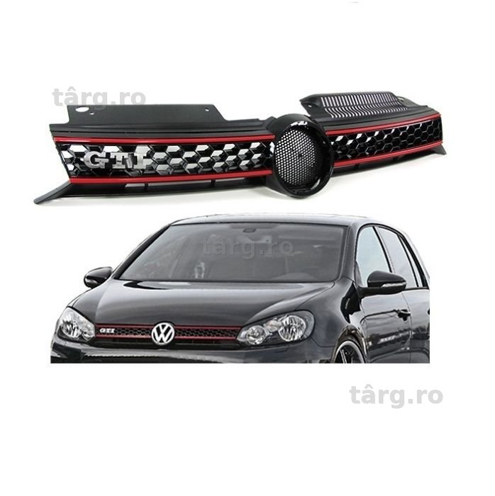 Grila VW Golf 6 VI (2008-2012) GTI Design cu loc emblema VW