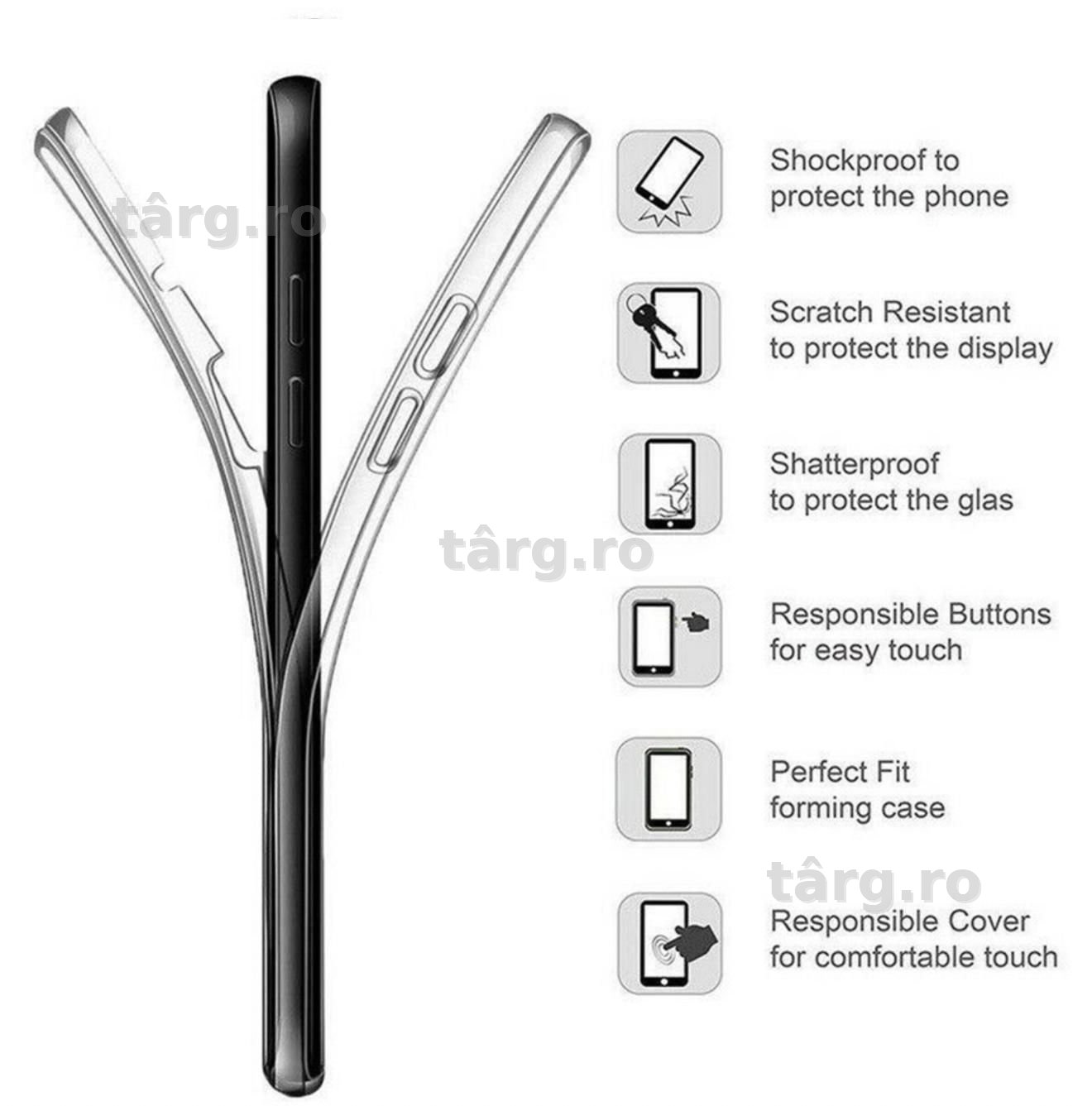 Husa 360, silicon transparent, protectie fata -spate, pentru Samsung A33 5G 3