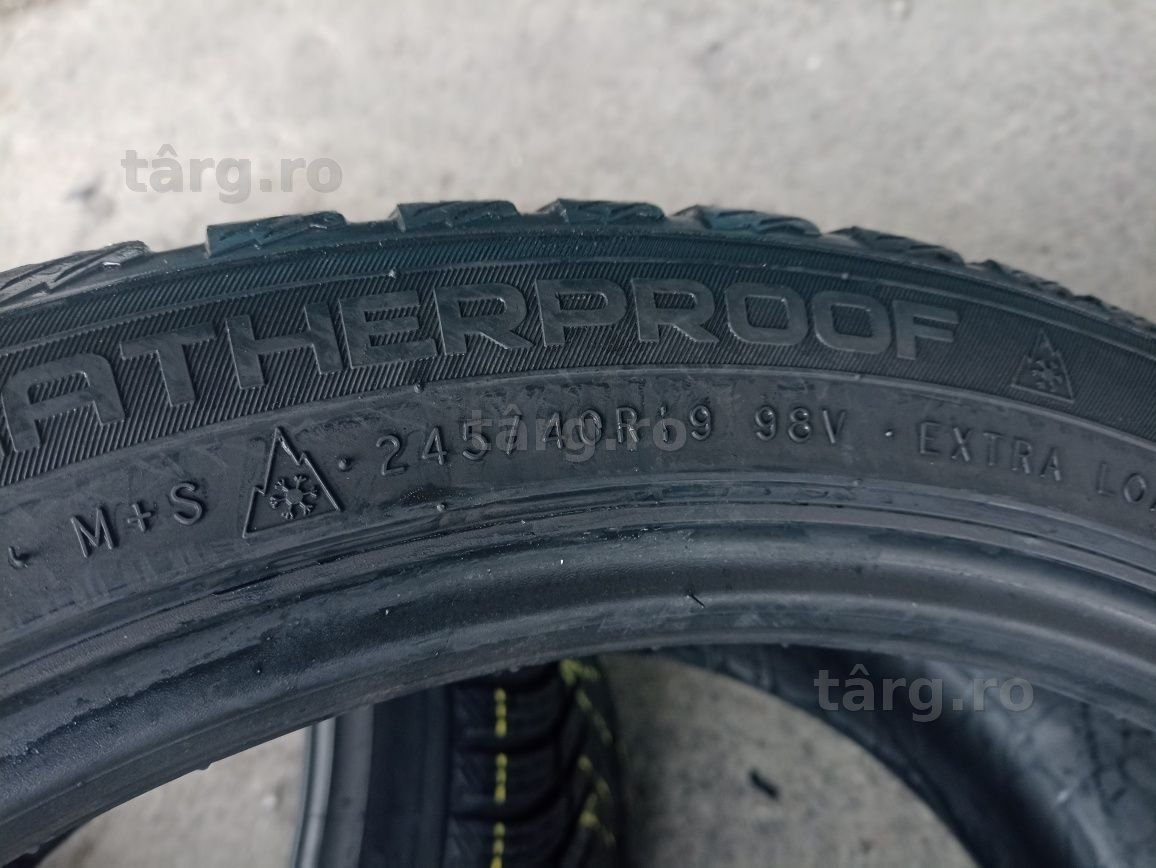 4 anvelope de iarna Nokian 245/40 R19 dot 0319 6