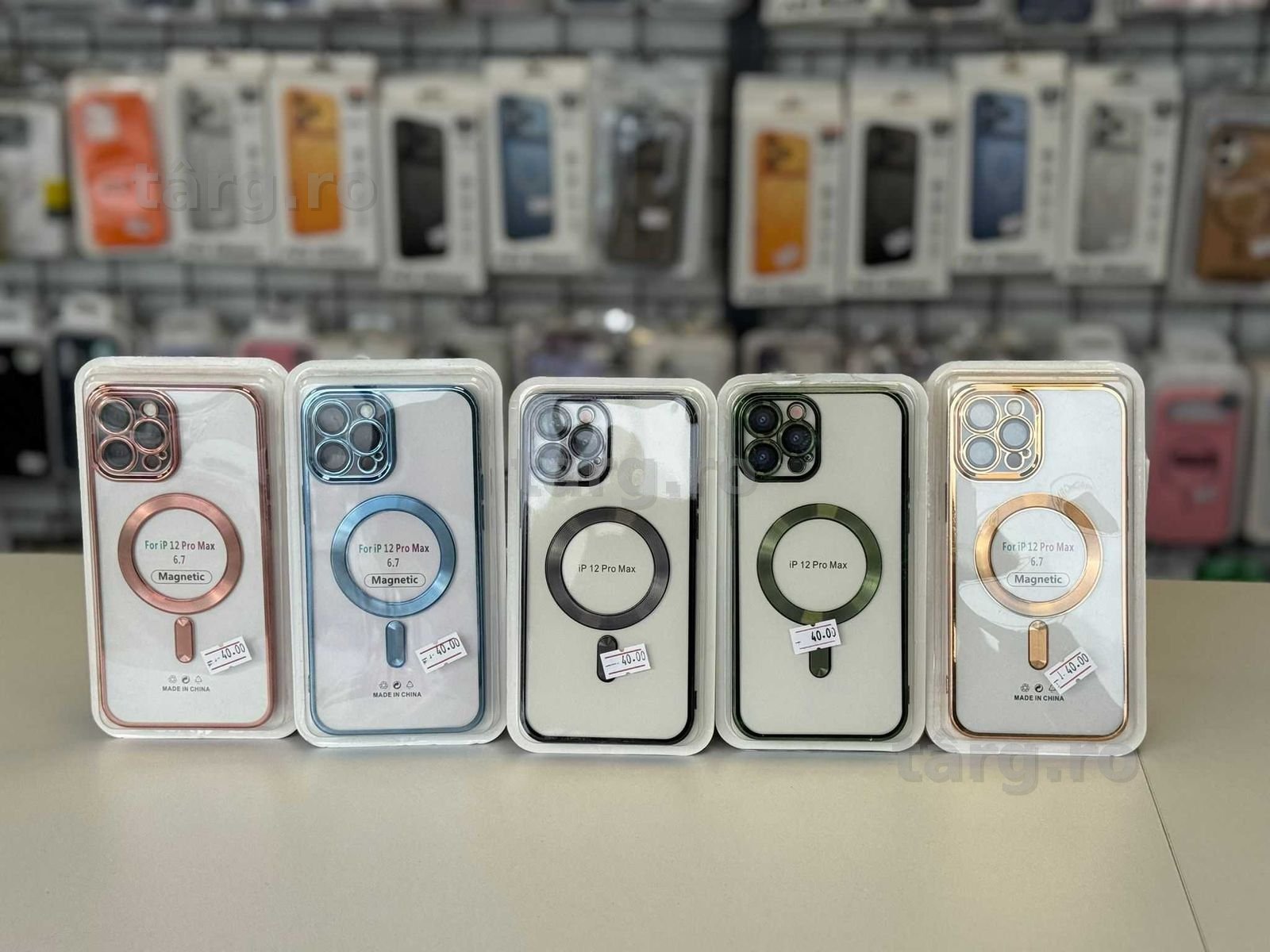 Husa TPU Luxury MagSafe, folie, cablu, incarcator iPhone 12 Pro Max
