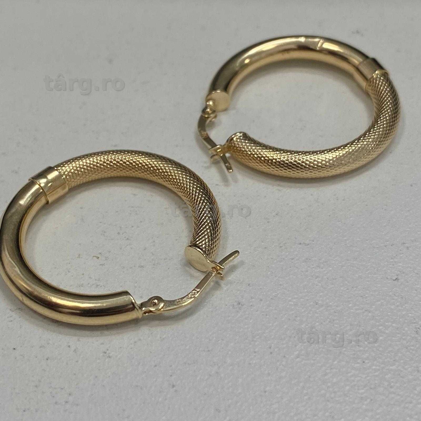 (AG13) Cercei aur 14k 3.20g (b.55983.6) Garantie 2 ani! 2