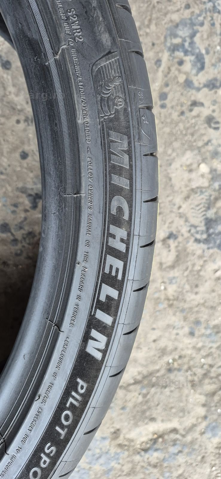 2 anvelope vara ca noi Michelin 285/30/22,dot 2024.Pretul este pe buc. 3