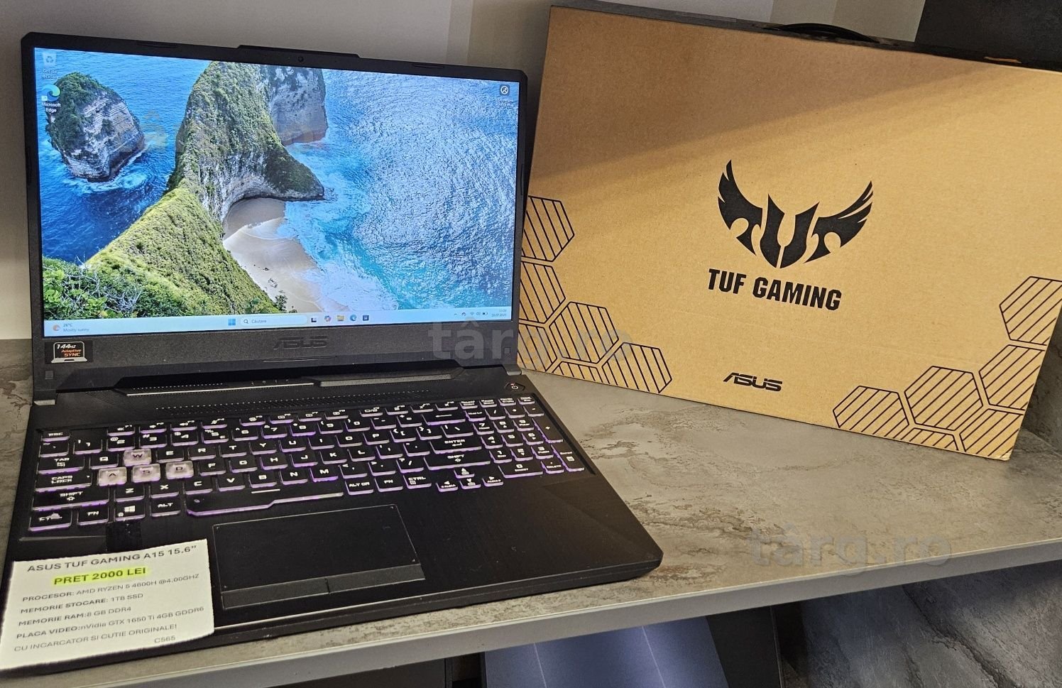 Amanet F 28: Laptop Asus TUF Gaming A15  15.6"(N)