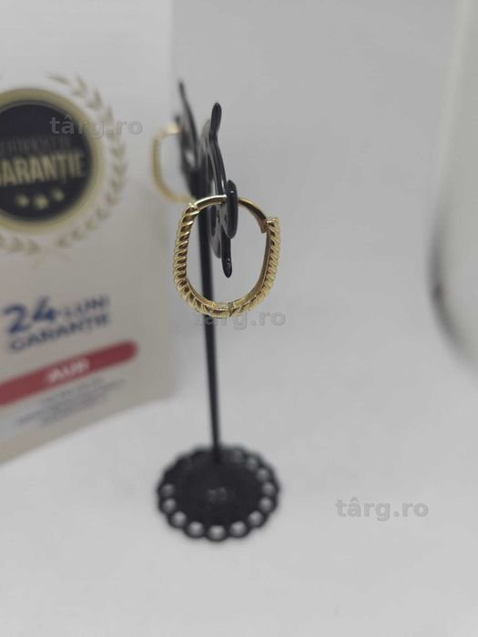 Cercei aur 14k 2.78gr (52185 Ag1/30 Pacurari 2) Garantie 2 ani! 2