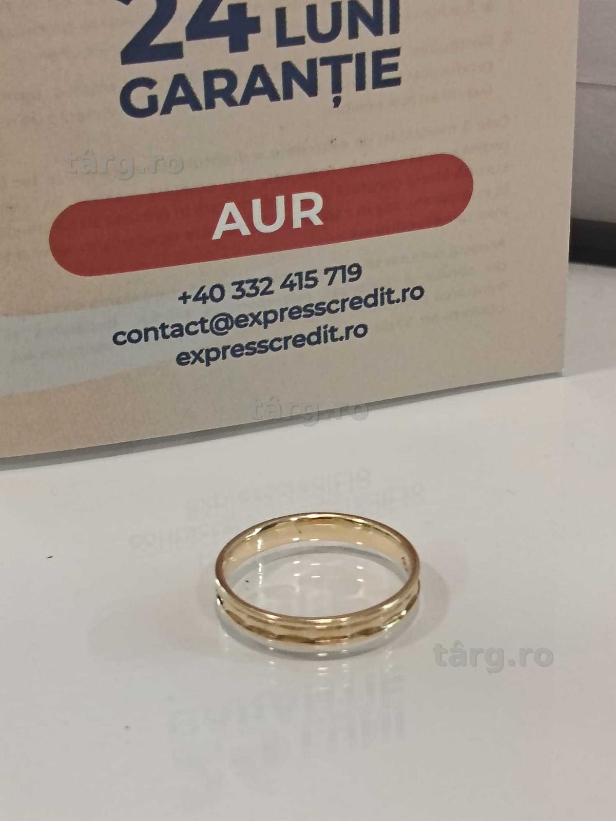 (AG41) Verigheta aur 14k B6085 - Certificat de garantie!