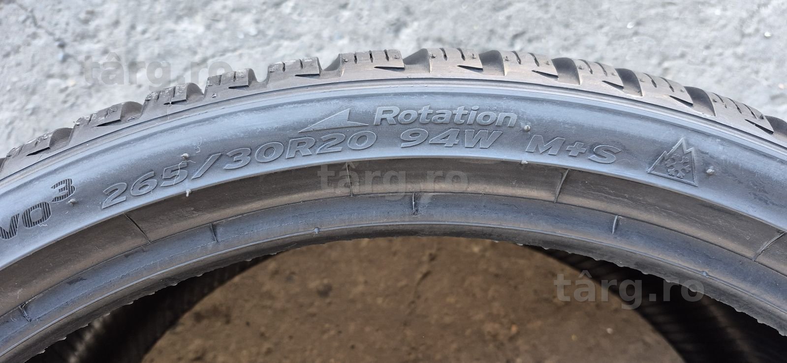 2 anvelope iarna ca noi Hankook 265/30/20,dot 2022.Pretul este pe buc. 5