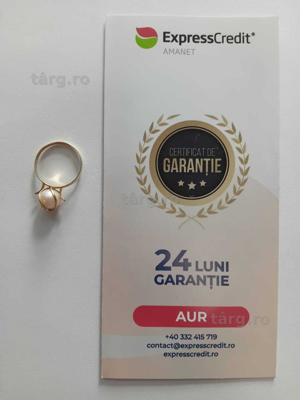 (Ag33) Inel Aur 14K/Garantie 2 ani 2