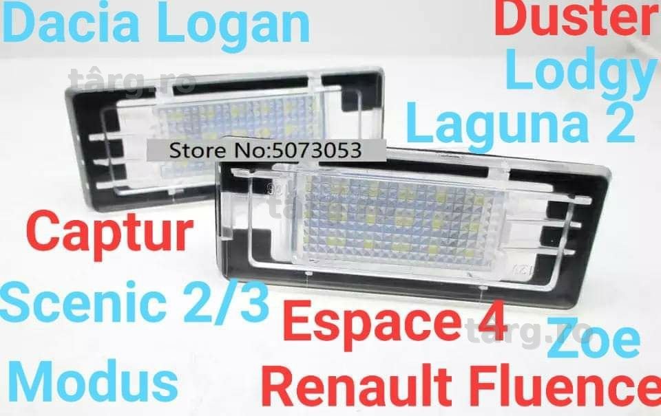 Lămpi Număr Dacia Lodgy,Logan,Duster/Renault Espace,Fluence,Laguna,etc