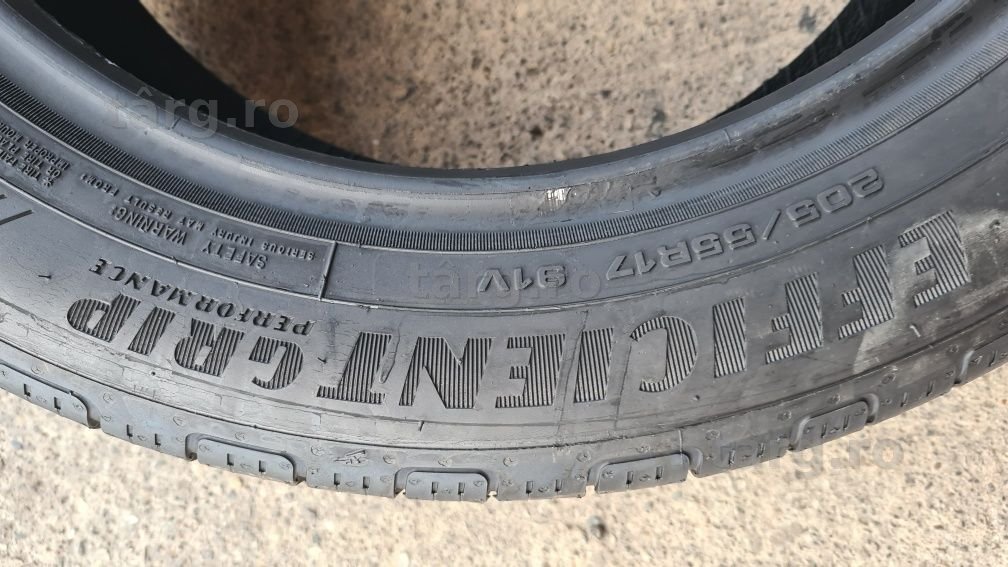 4 anvelope vara Goodyear 205/55/17,ca noi. 5