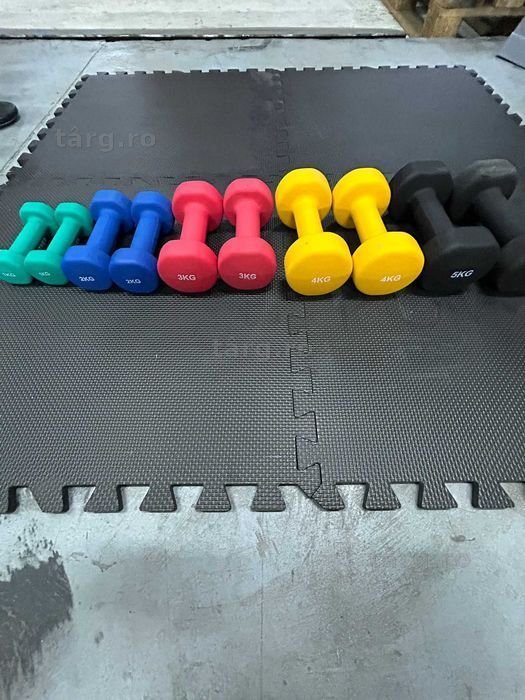 *Pachet Gantere De Aerobic 30 kg: 1+1, 2+2, 3+3, 4+4, 5+5 kg