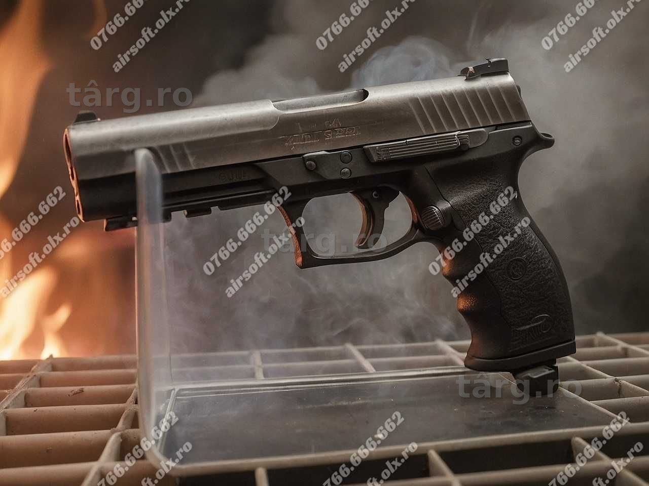 PISTOL 25J SPECIAL CU BILE DE CAUCIUC !! Hdp 50 ~ (Garnitura Mare) Co2