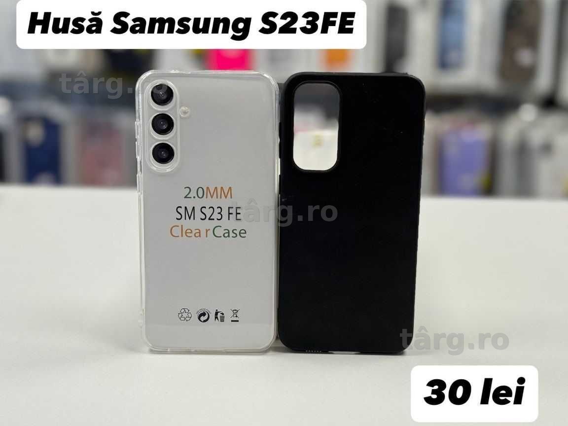Husa silicon, folie, cablu, incarcator  Samsung S23FE