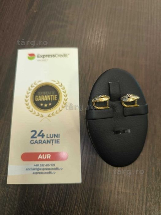 Cercei aur 14k 3,08 grame (AG24 Harlau b.45373.2) - Garantie 2 ani! 2